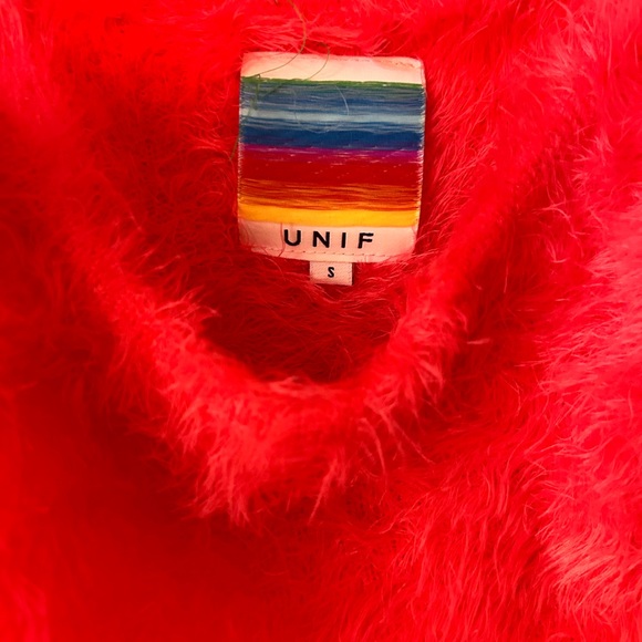 UNIF Fuzzy Pink Top - Picture 5 of 5